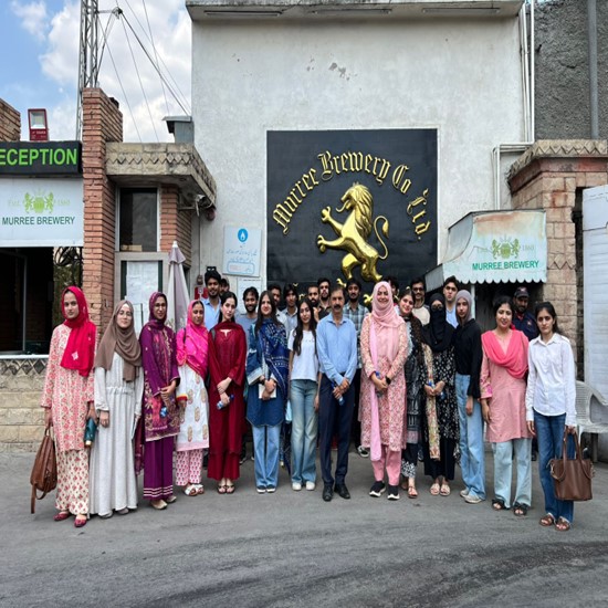  Industrial trip of BE Environmental Engineering students to Murree Brewery